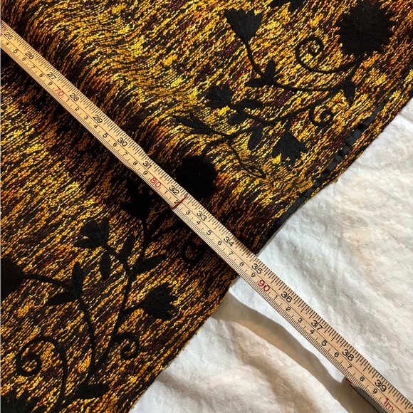 Wayward Fancies Elegant Long Sleeve Dress with Black and Gold Floral Medium - Picture 11 of 11